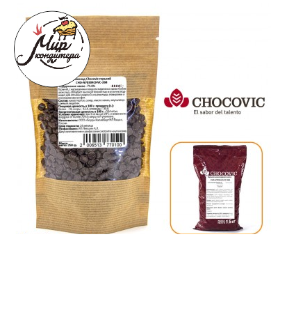 Шоколад горький  Chocovik 71,6 %, 200 гр., 1 шт. 