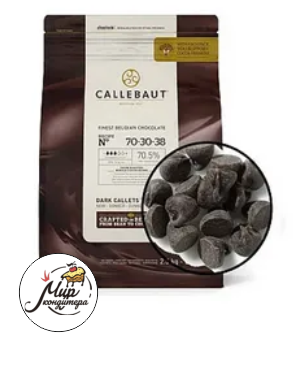 Шоколад горький Callebaut , 70,5 %, 200 гр., 1 шт. 